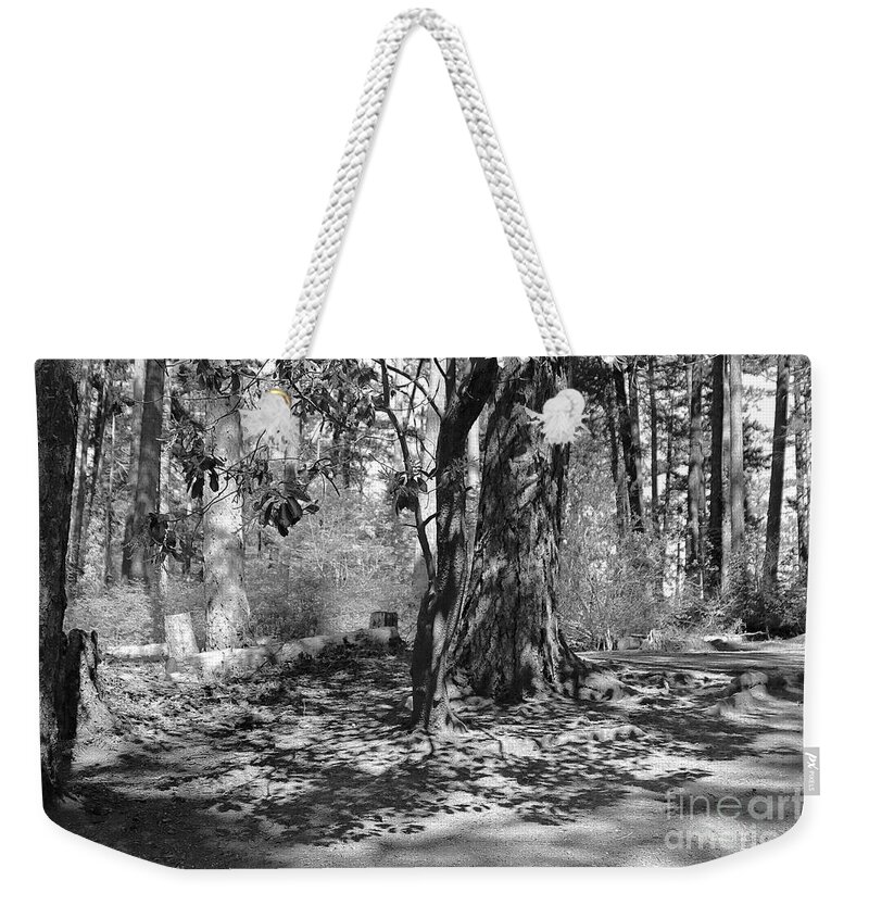 Shadow Weekender Tote Bag featuring the photograph Shadow of Leaves by Kimberly Furey