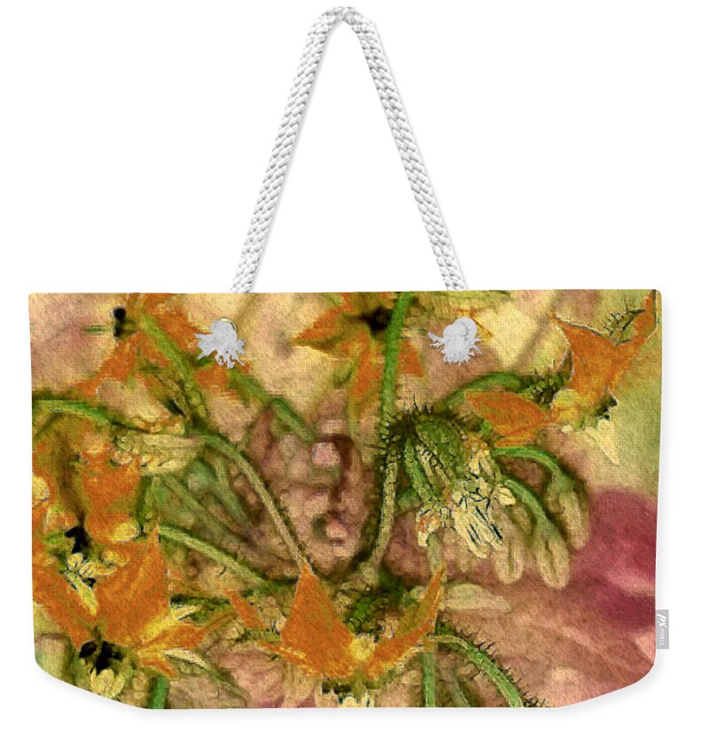 Fabric Weekender Tote Bag featuring the painting Shanghai Dreamsilk by RC DeWinter