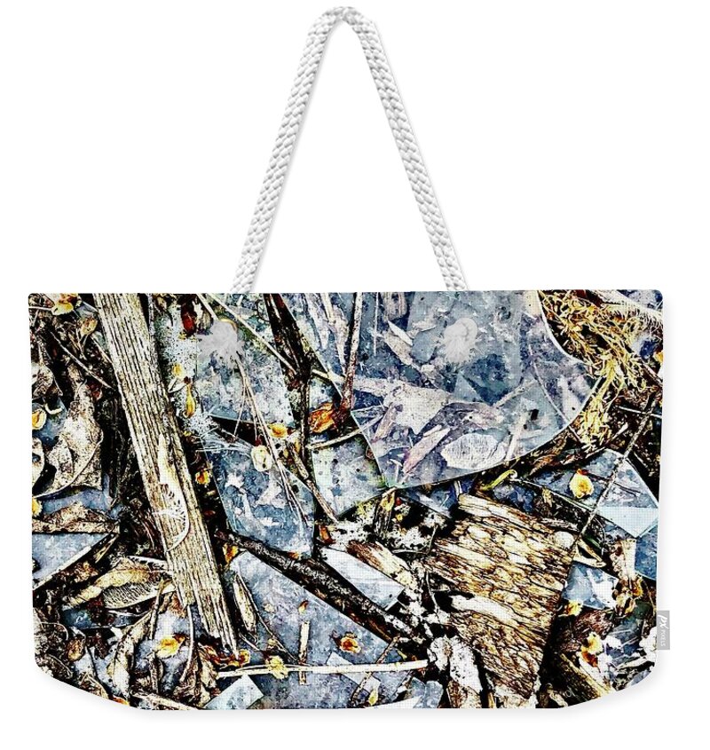 Shards Weekender Tote Bag featuring the photograph Shards by Sarah Lilja