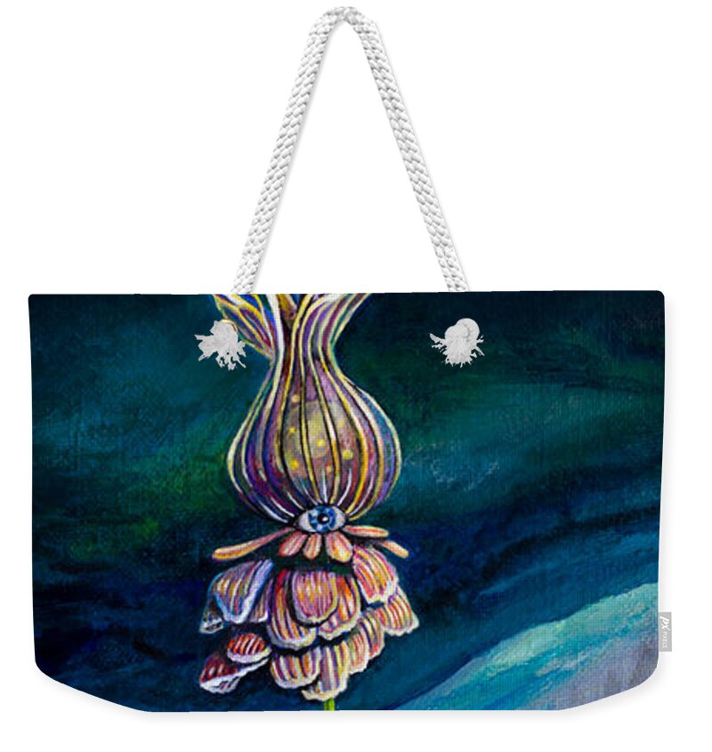 Optimism Weekender Tote Bag featuring the painting Shine Bright by Mindy Huntress