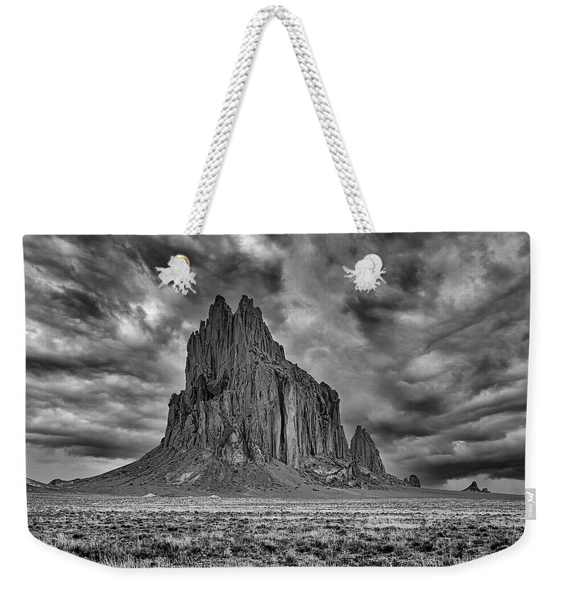 Shiprock Weekender Tote Bag featuring the photograph Shiprock by Lou Novick