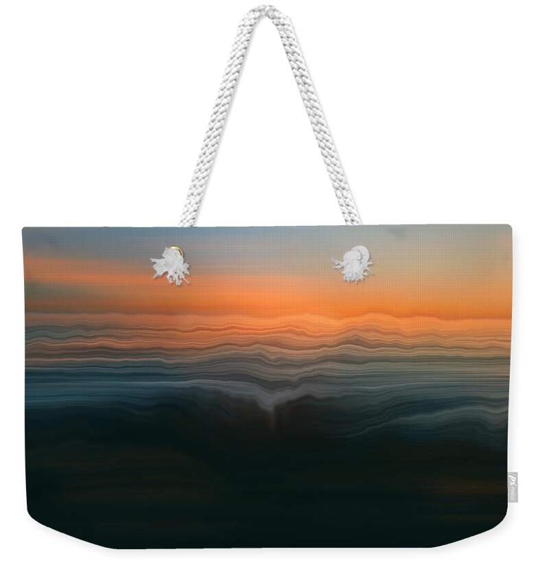 Home Weekender Tote Bag featuring the digital art Shore by Jeff Iverson