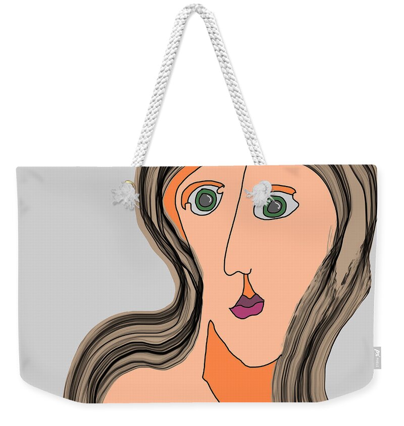 Quiros Weekender Tote Bag featuring the digital art Shoulder by Jeffrey Quiros