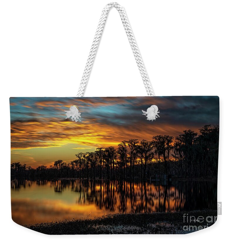 Sunsets Weekender Tote Bag featuring the photograph Showtime by DB Hayes