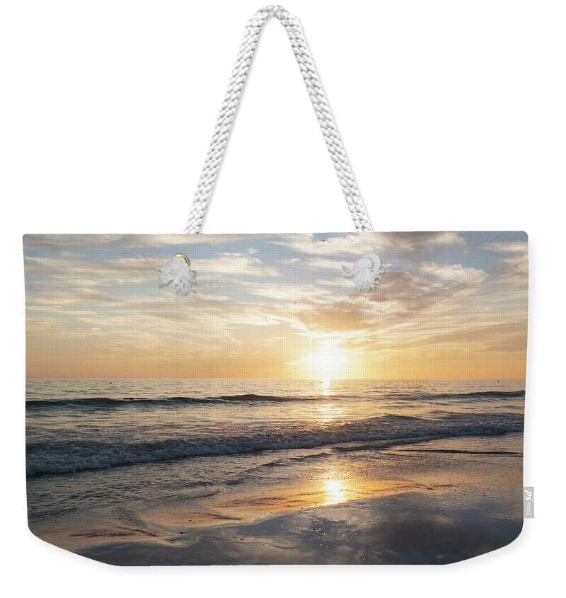Siesta Weekender Tote Bag featuring the photograph Siesta Key Beach Sunset Sarasota Florida by Toby McGuire