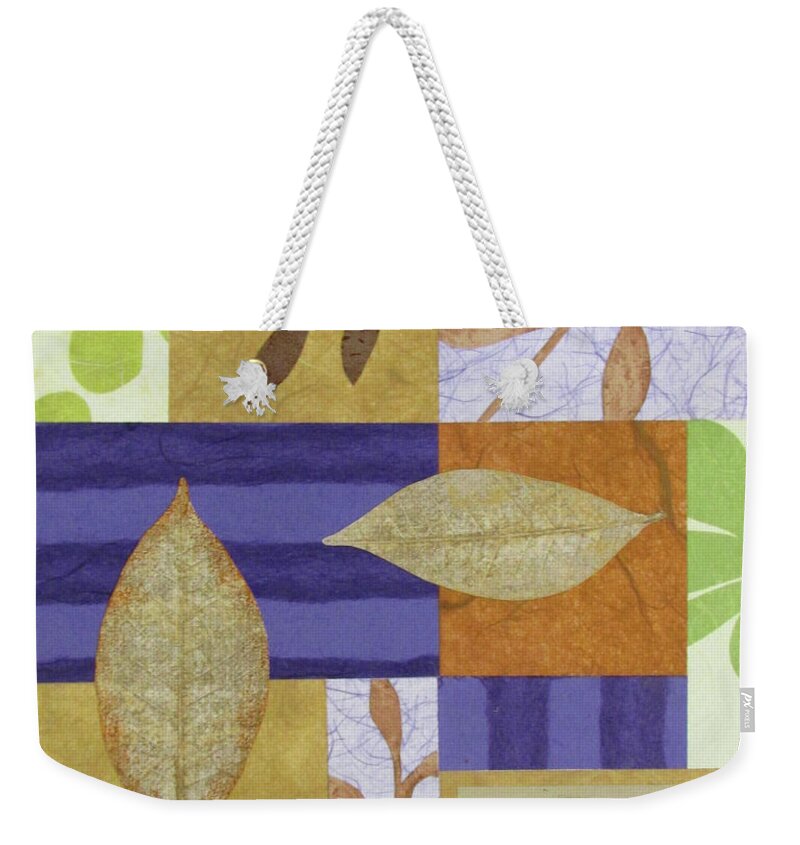 Mixed-media Weekender Tote Bag featuring the mixed media Signs of the Season by MaryJo Clark