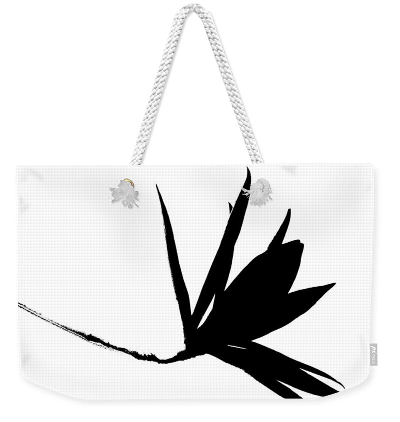 Silhouette Weekender Tote Bag featuring the photograph Silhouette On White by VIVA Anderson