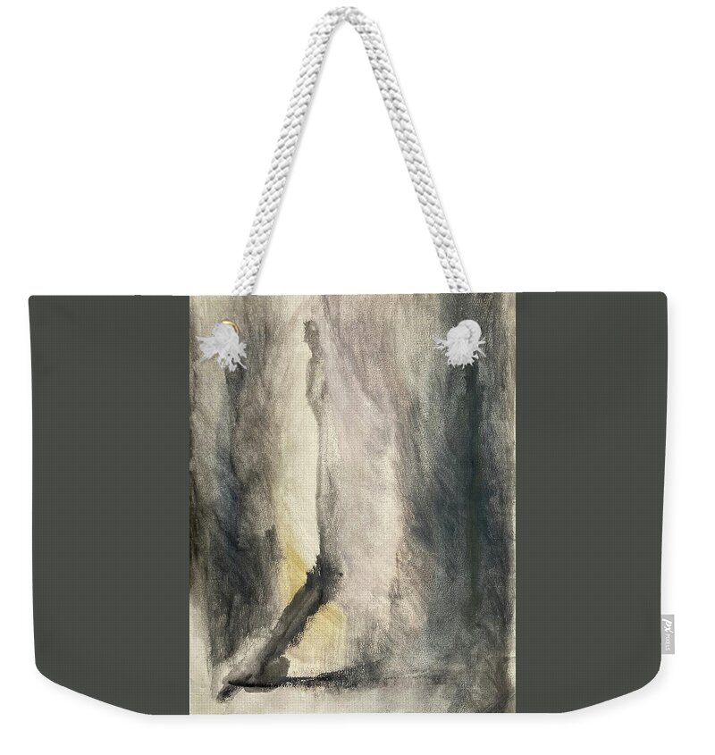 Gouache Weekender Tote Bag featuring the painting silhouettes I by David Euler