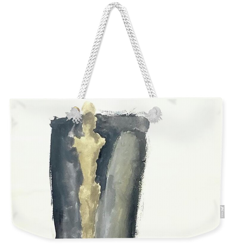 Silhouettes Weekender Tote Bag featuring the painting Silhouettes IV by David Euler