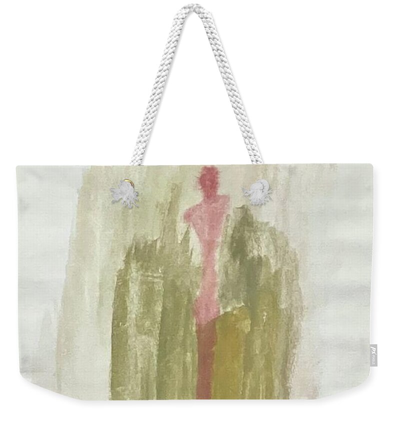 Silhouettes Weekender Tote Bag featuring the painting Silhouettes VI by David Euler