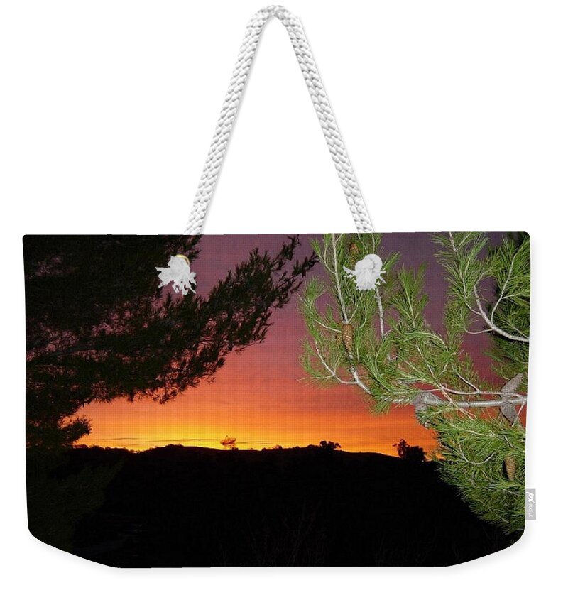 Silicon Valley Weekender Tote Bag featuring the photograph Silicon Valley Sunrise by Hank Gray