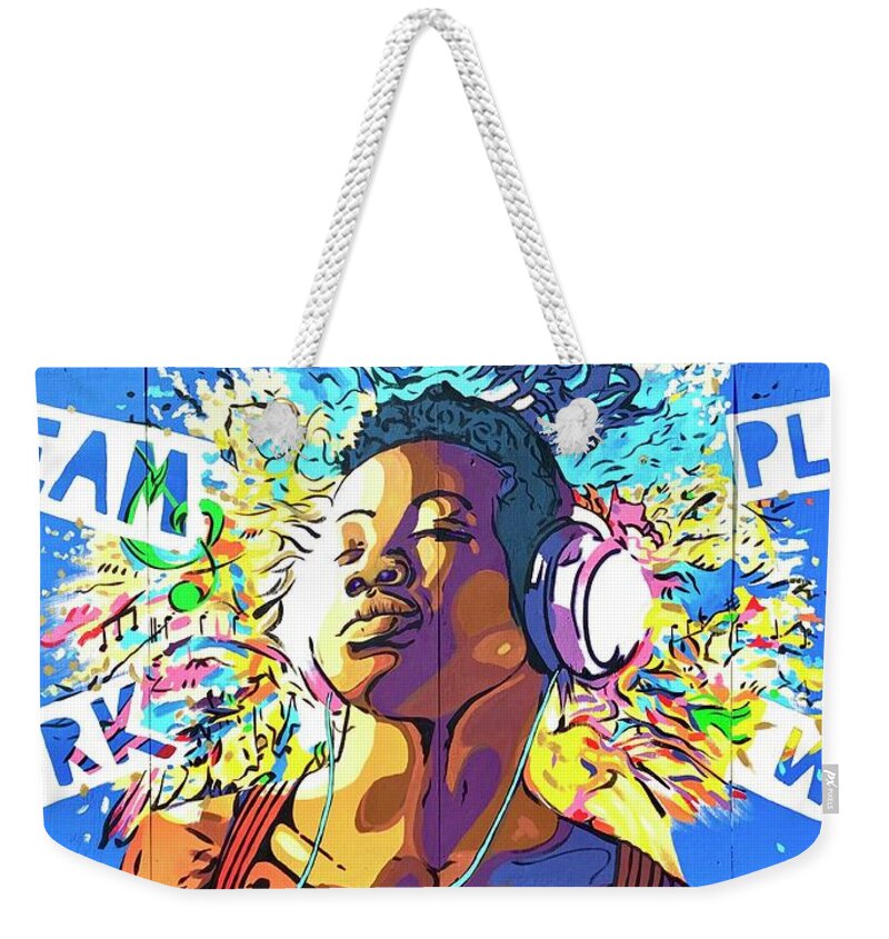  Weekender Tote Bag featuring the painting Sing your song by Clayton Singleton