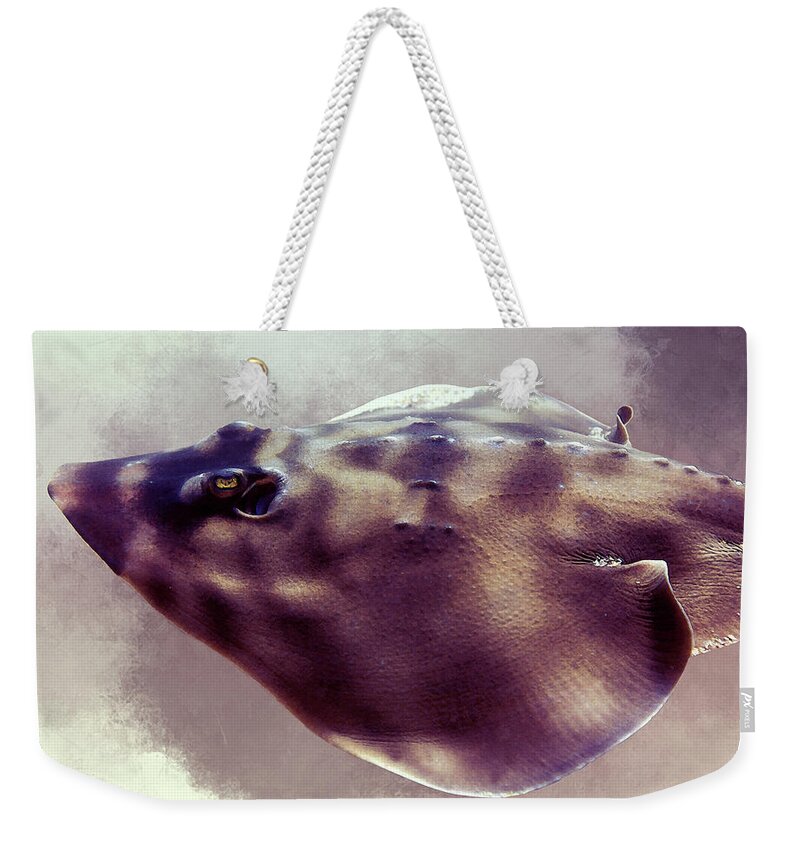 Skate Weekender Tote Bag featuring the photograph Skate Paintography by Anthony Jones