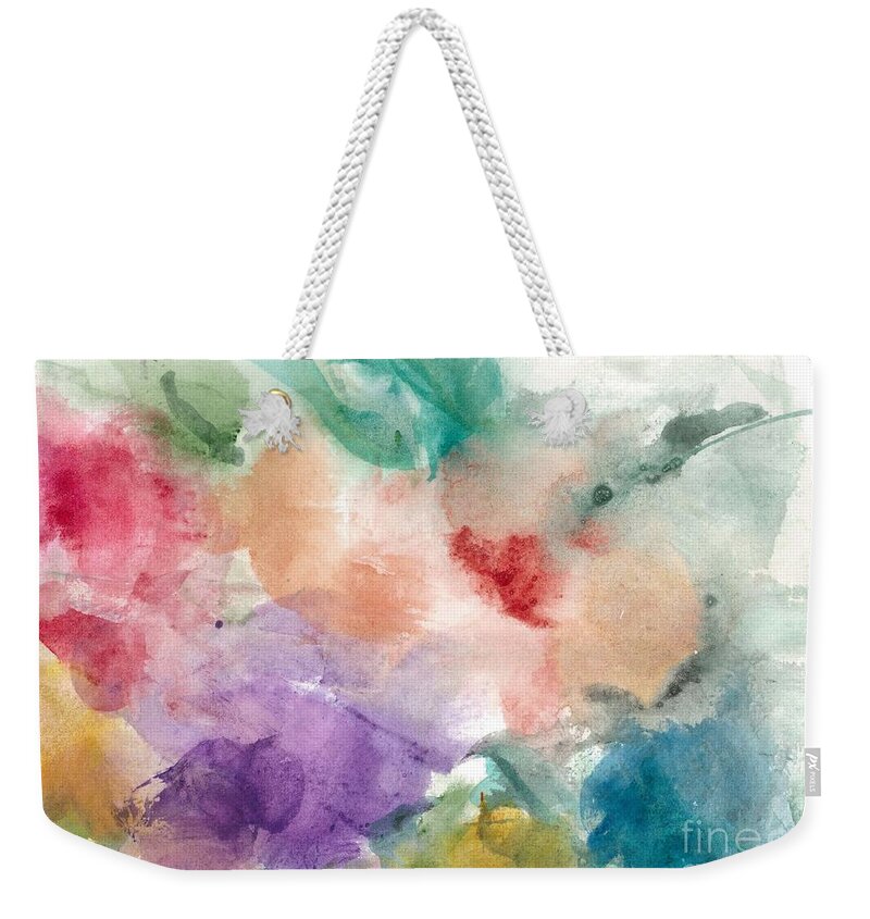 Water Weekender Tote Bag featuring the painting Sky by Loretta Coca