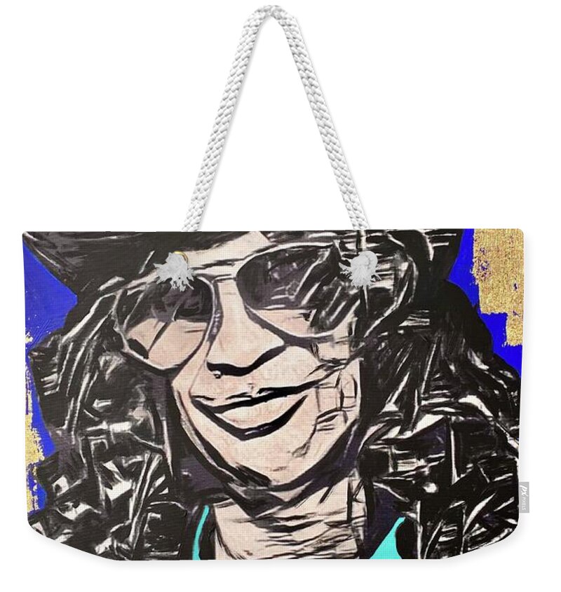 Slash Weekender Tote Bag featuring the painting Slash by Jayime Jean