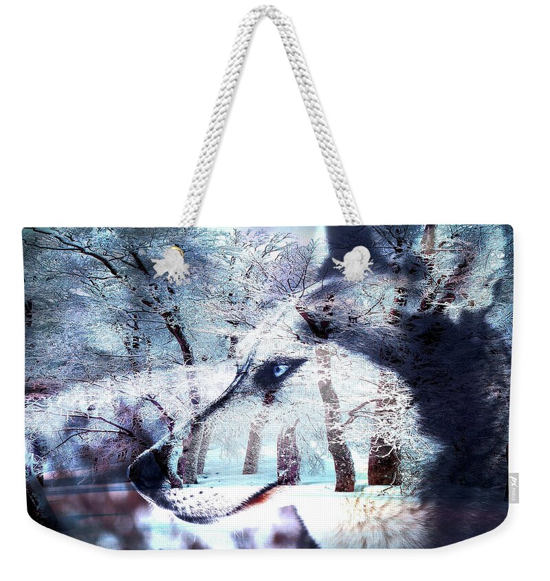 Sled Dog Dreams Weekender Tote Bag featuring the photograph Sled Dog Dreams by Susan Maxwell Schmidt