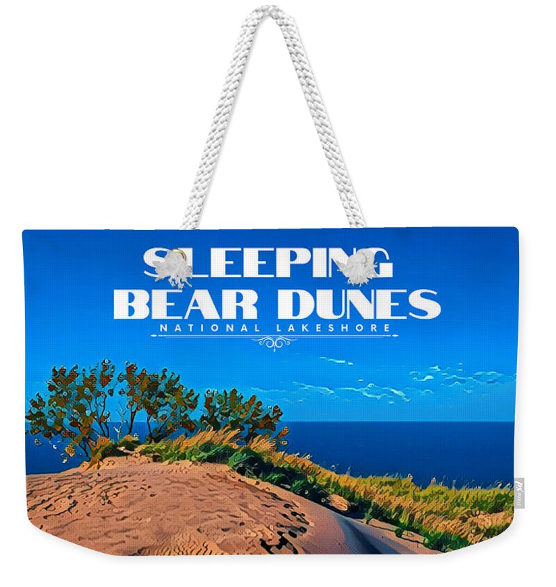 Sleeping Weekender Tote Bag featuring the photograph Sleeping Bear Dunes National Lakeshore Poster by Christopher Thomas