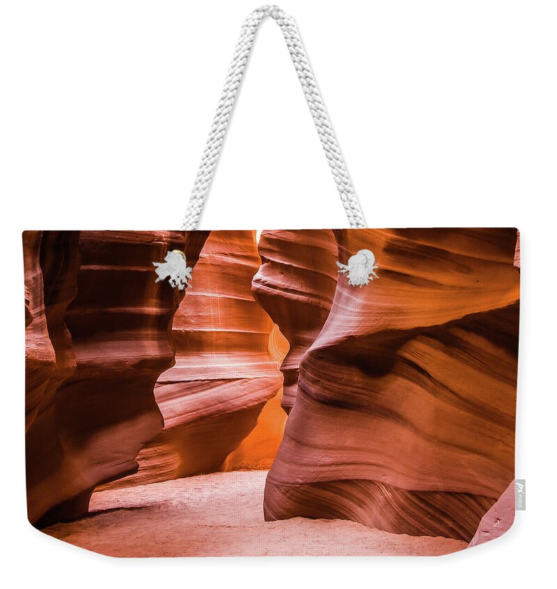 Antelope Canyon Weekender Tote Bag featuring the photograph Slots 2 Antelope Canyon Arizona by Louis Dallara