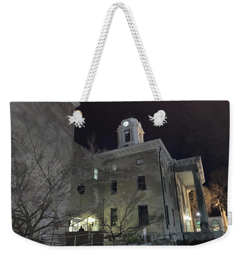 Court Weekender Tote Bag featuring the photograph Small Town Justice by Lee Darnell