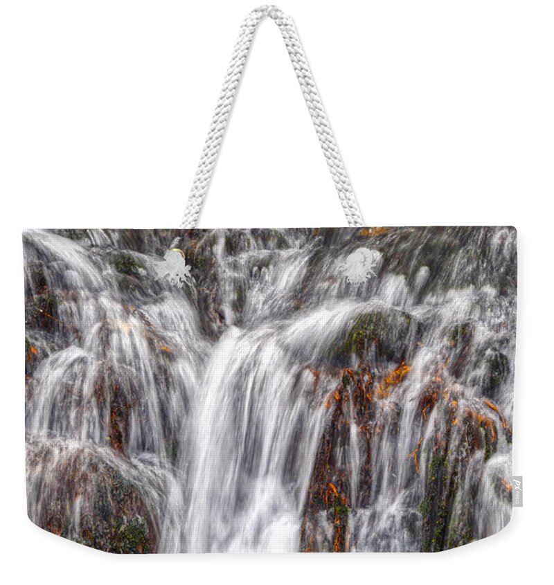 Waterfalls Weekender Tote Bag featuring the photograph Small Waterfalls 3 by Phil Perkins