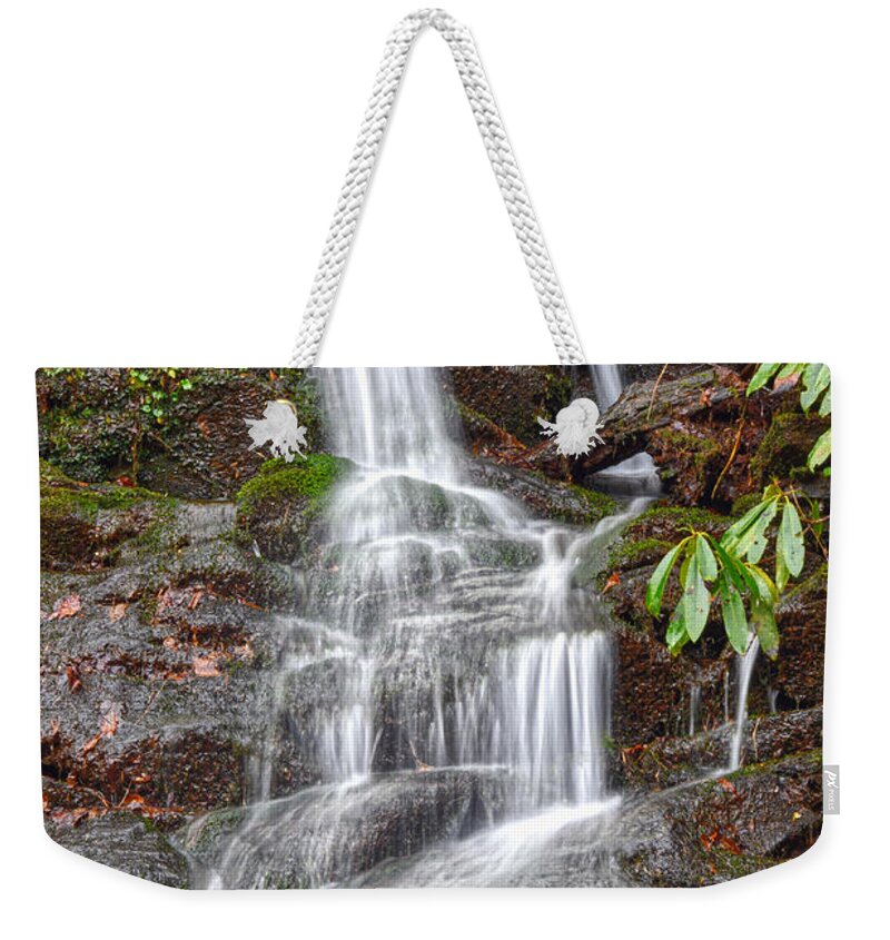 Waterfalls Weekender Tote Bag featuring the photograph Small Waterfalls 4 by Phil Perkins