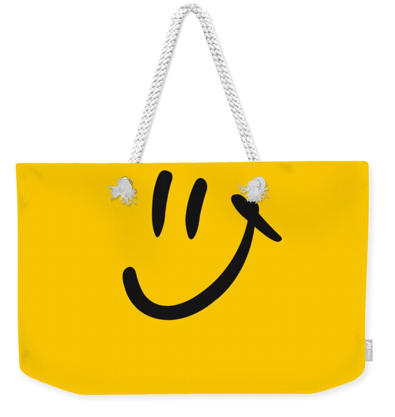 Smiley Face Weekender Tote Bag