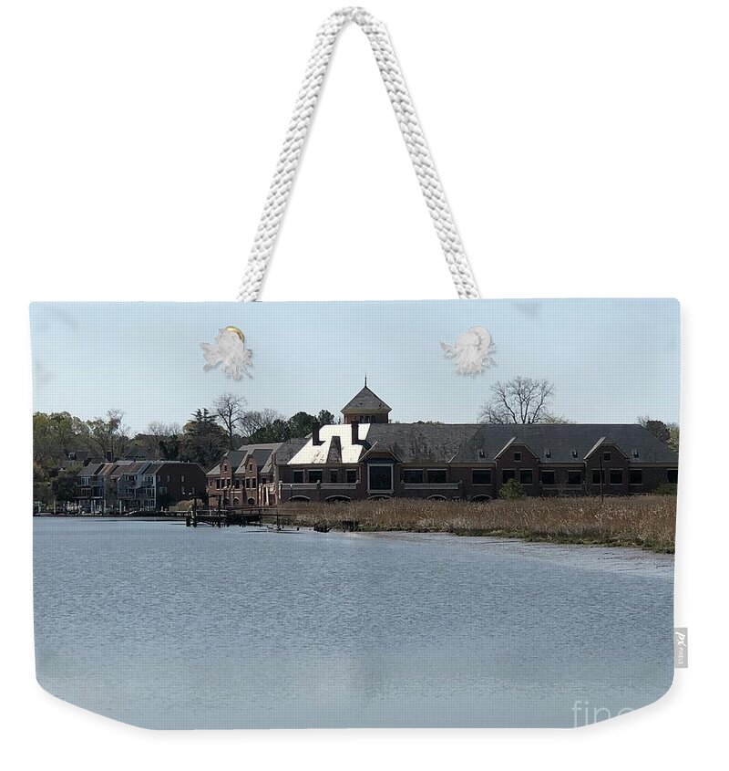 Waterways Weekender Tote Bag featuring the photograph Smithfield Waterways by Catherine Wilson