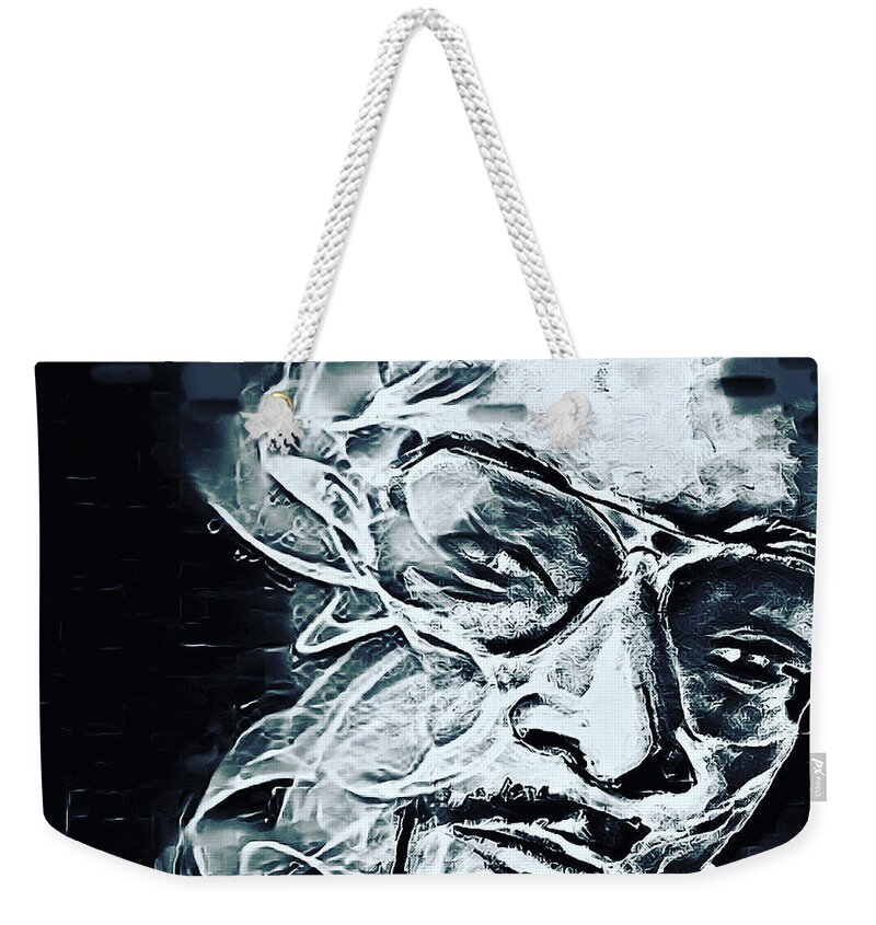  Weekender Tote Bag featuring the mixed media Smoke by Angie ONeal