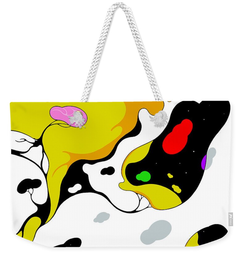 Climate Change Weekender Tote Bag featuring the digital art Smokescreen by Craig Tilley