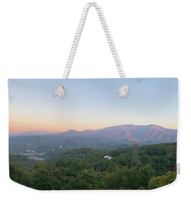 Smokey Mountain Weekender Tote Bag featuring the photograph Smokey Mountain Morning by Lisa White