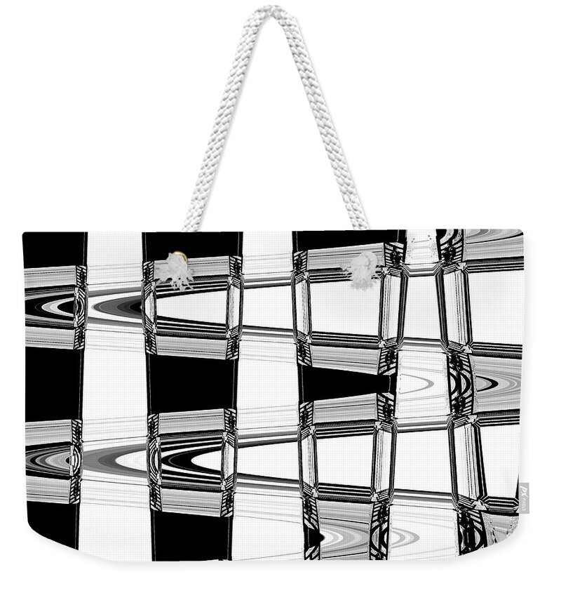 Abstract Weekender Tote Bag featuring the mixed media Smooth Jazz by Sharon Williams Eng