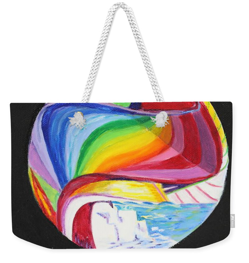  Weekender Tote Bag featuring the painting Snapshot of Time by Dorsey Northrup