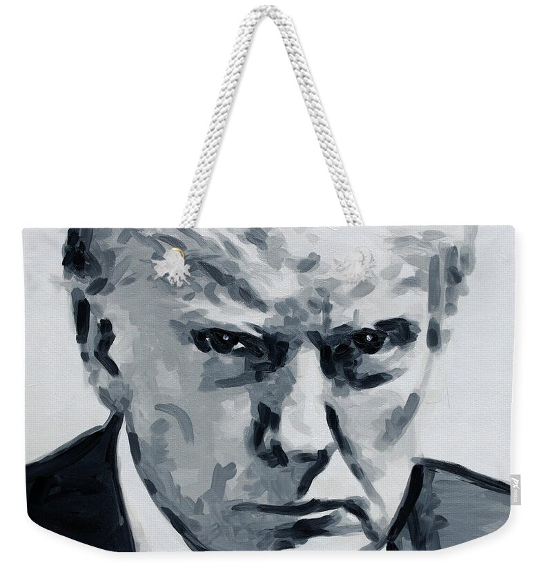 Usa Weekender Tote Bag featuring the painting So What 2023 by Hood MA Central St Martins London