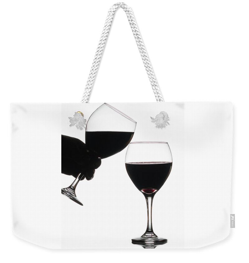 Wine Weekender Tote Bag featuring the photograph Social Distance by Brian Caldwell