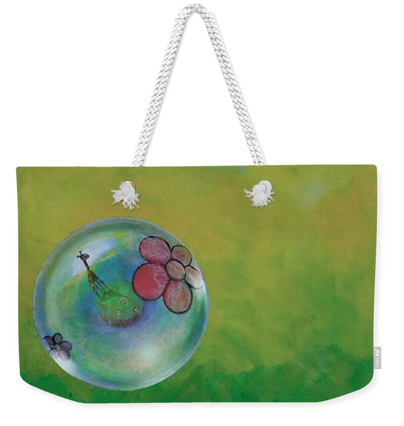 Social Distancing Weekender Tote Bag featuring the painting Social Distancing by Mindy Huntress