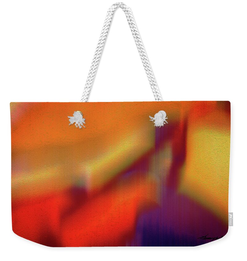Color Weekender Tote Bag featuring the photograph Soft Chaos by Alan Hausenflock