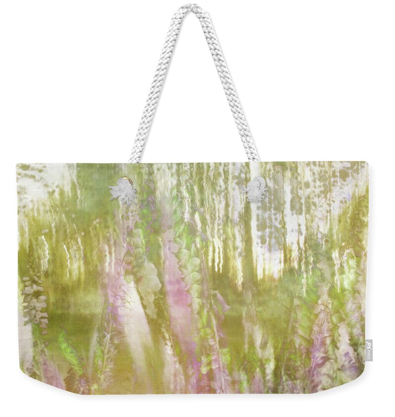 Abstract Weekender Tote Bag featuring the photograph Soft Flowers by Marilyn Wilson