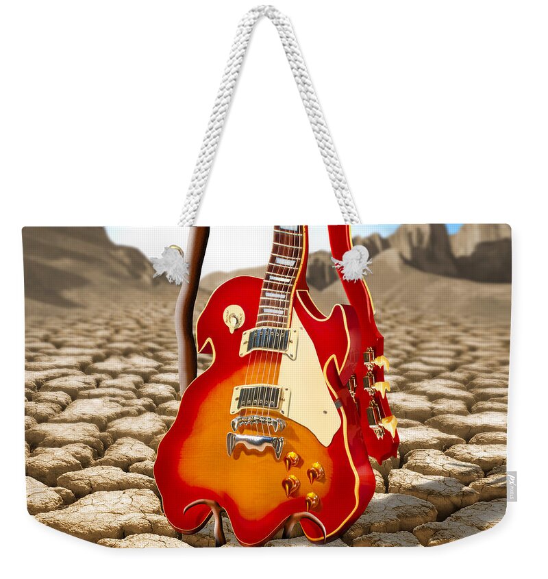 Surrealism Weekender Tote Bag featuring the photograph Soft Guitar II by Mike McGlothlen