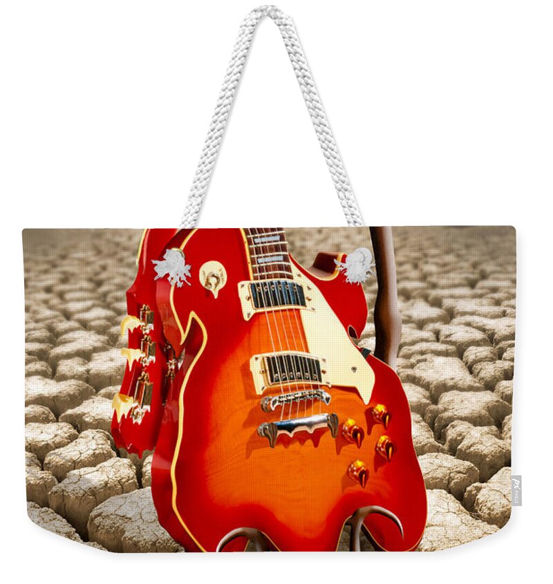 Rock And Roll Weekender Tote Bag featuring the photograph Soft Guitar by Mike McGlothlen