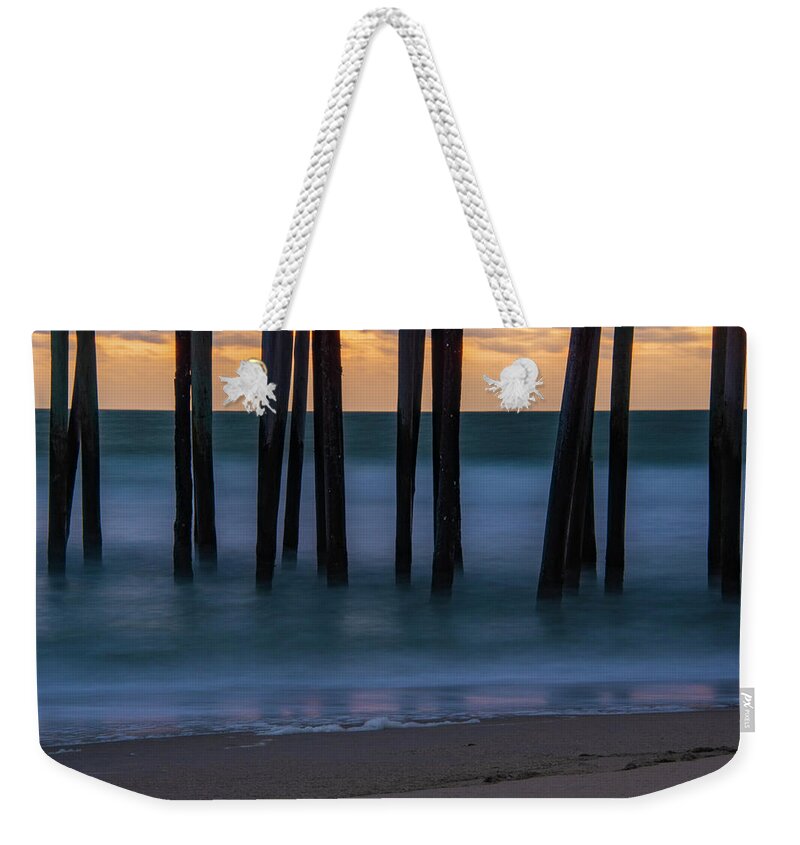 North America Weekender Tote Bag featuring the photograph Soft Waves by Melissa Southern