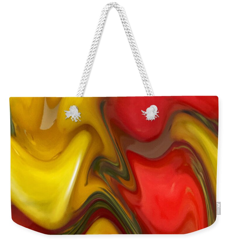 Abstract Weekender Tote Bag featuring the photograph Solanum - Abstract by Barbara Zahno