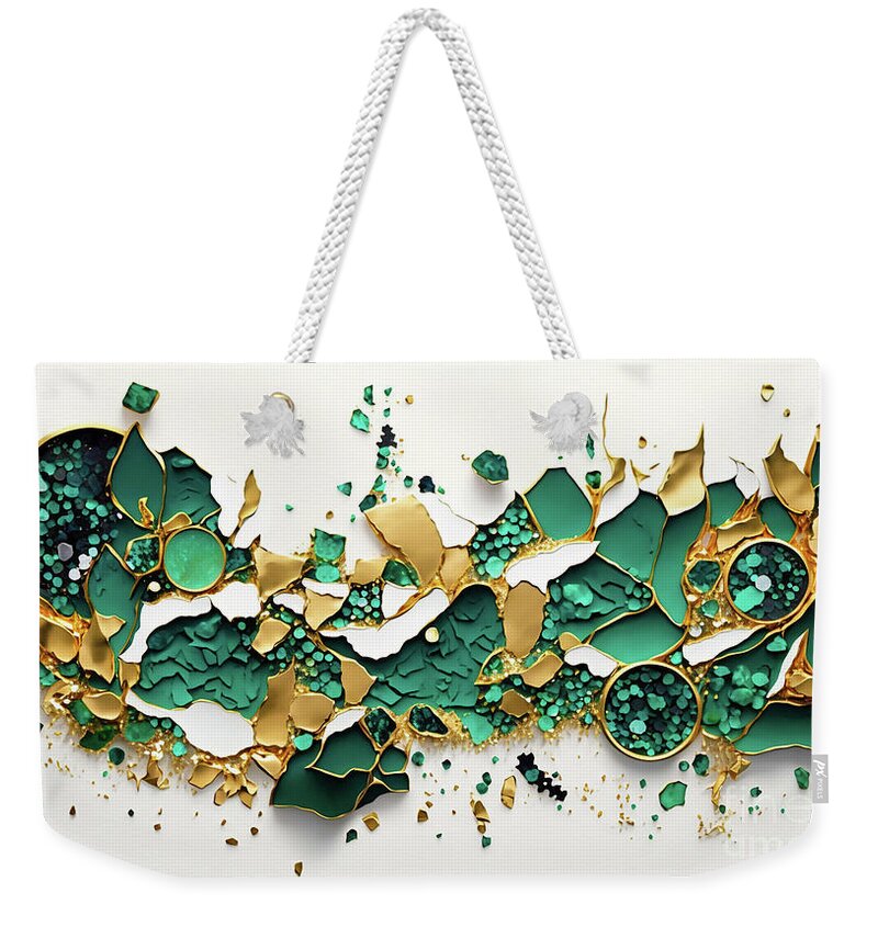 Torn Weekender Tote Bag featuring the mixed media Solar Eclipse by Glenn Robins