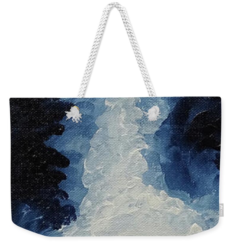 Sun Weekender Tote Bag featuring the painting Solar Wind by Teresamarie Yawn