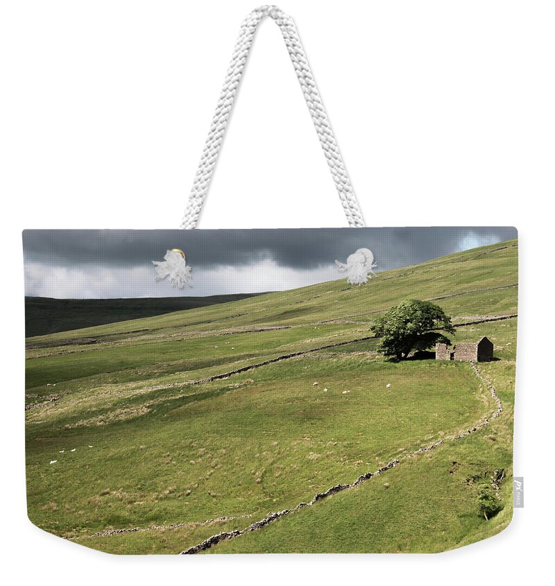 Dentdale Weekender Tote Bag featuring the photograph Solitary Barn, Yorkshire Dales, Yorkshire, England, UK by Sarah Howard