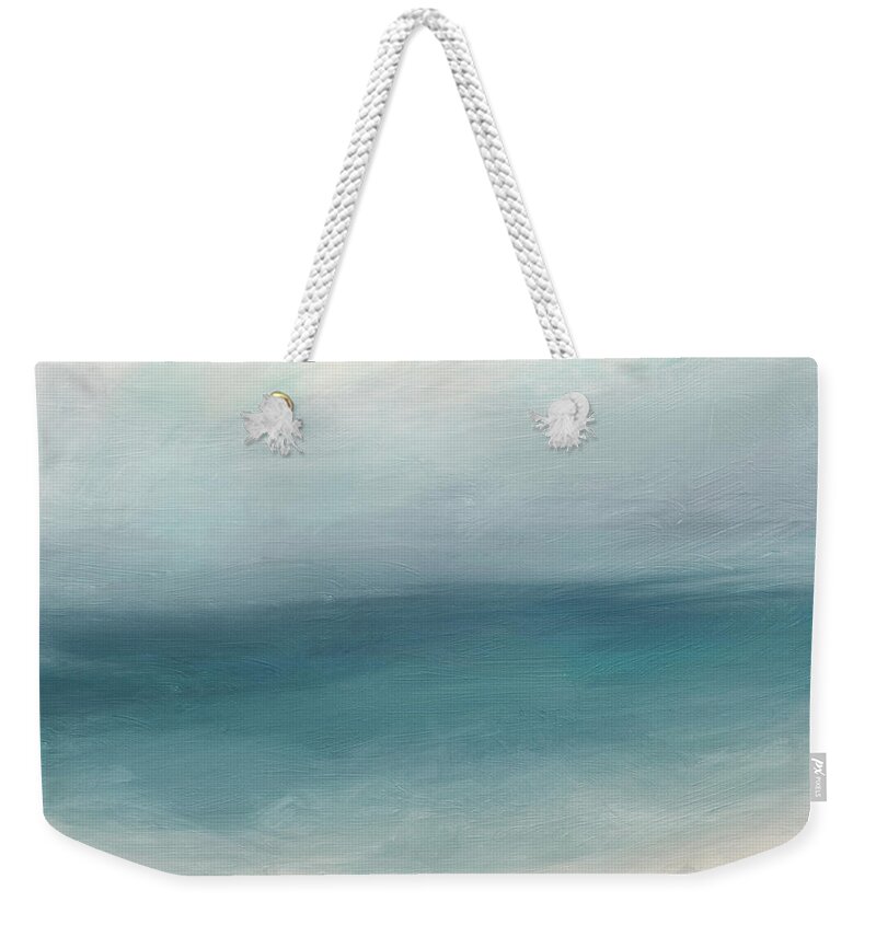 Abstract Weekender Tote Bag featuring the mixed media Solitude 3- Art by Linda Woods by Linda Woods