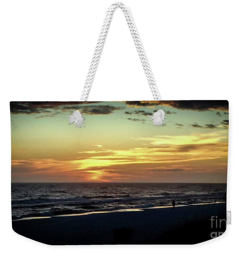 Sunset Weekender Tote Bag featuring the photograph Solitude by Judy Hall-Folde