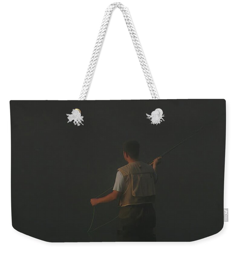 Fishing Weekender Tote Bag featuring the photograph Solitude by Lens Art Photography By Larry Trager