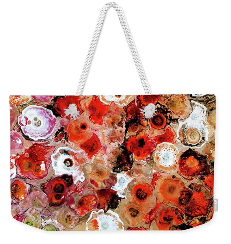  Weekender Tote Bag featuring the painting Some Favorite Spots by Rein Nomm