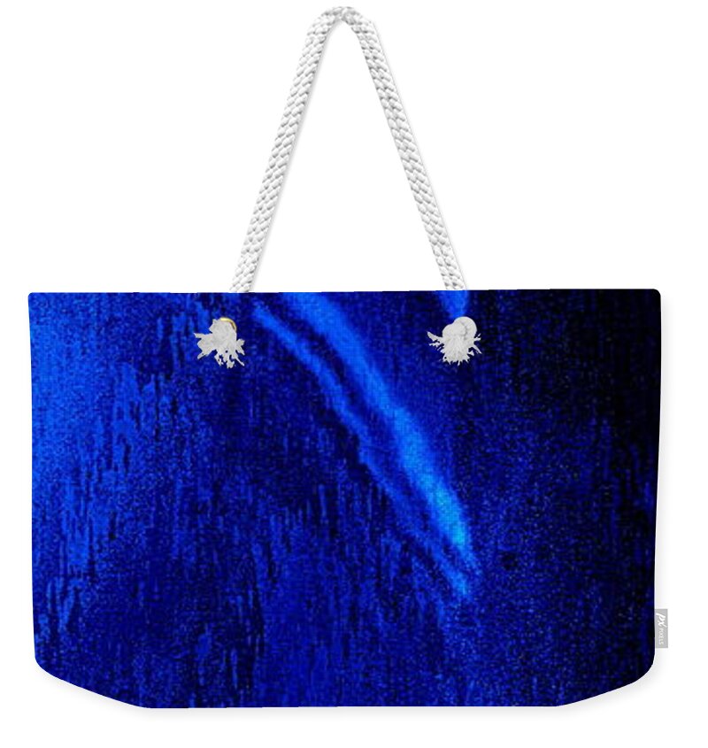 Blue Weekender Tote Bag featuring the photograph Something Blue by VIVA Anderson