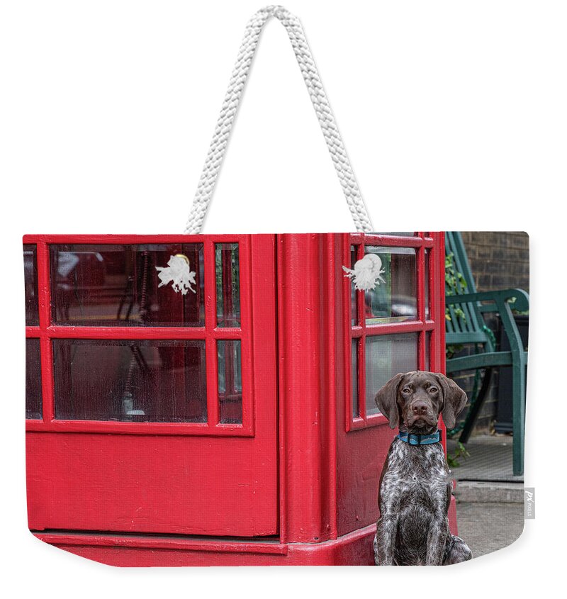 Phone Weekender Tote Bag featuring the photograph Something to Talk About by Douglas Wielfaert